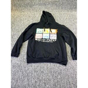 Funimation My Hero Academia Hoodie Mens XL Black Anime Characters Bioworld